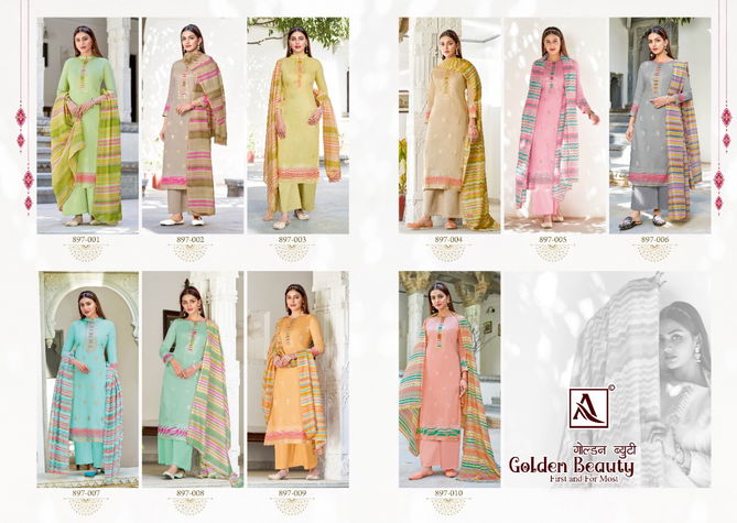 Alok Golden Beauty Casual Daily Wear Jam Cotton Printed Designer Dress Material Collection